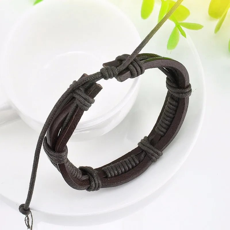 Multi layer Wrap Brown Bracelet