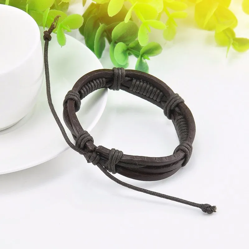 Multi layer Wrap Brown Bracelet
