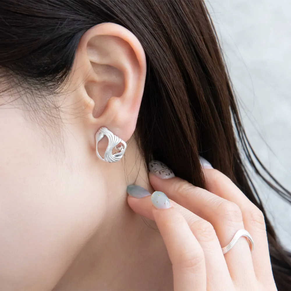Open Swirl Clip On Earrings