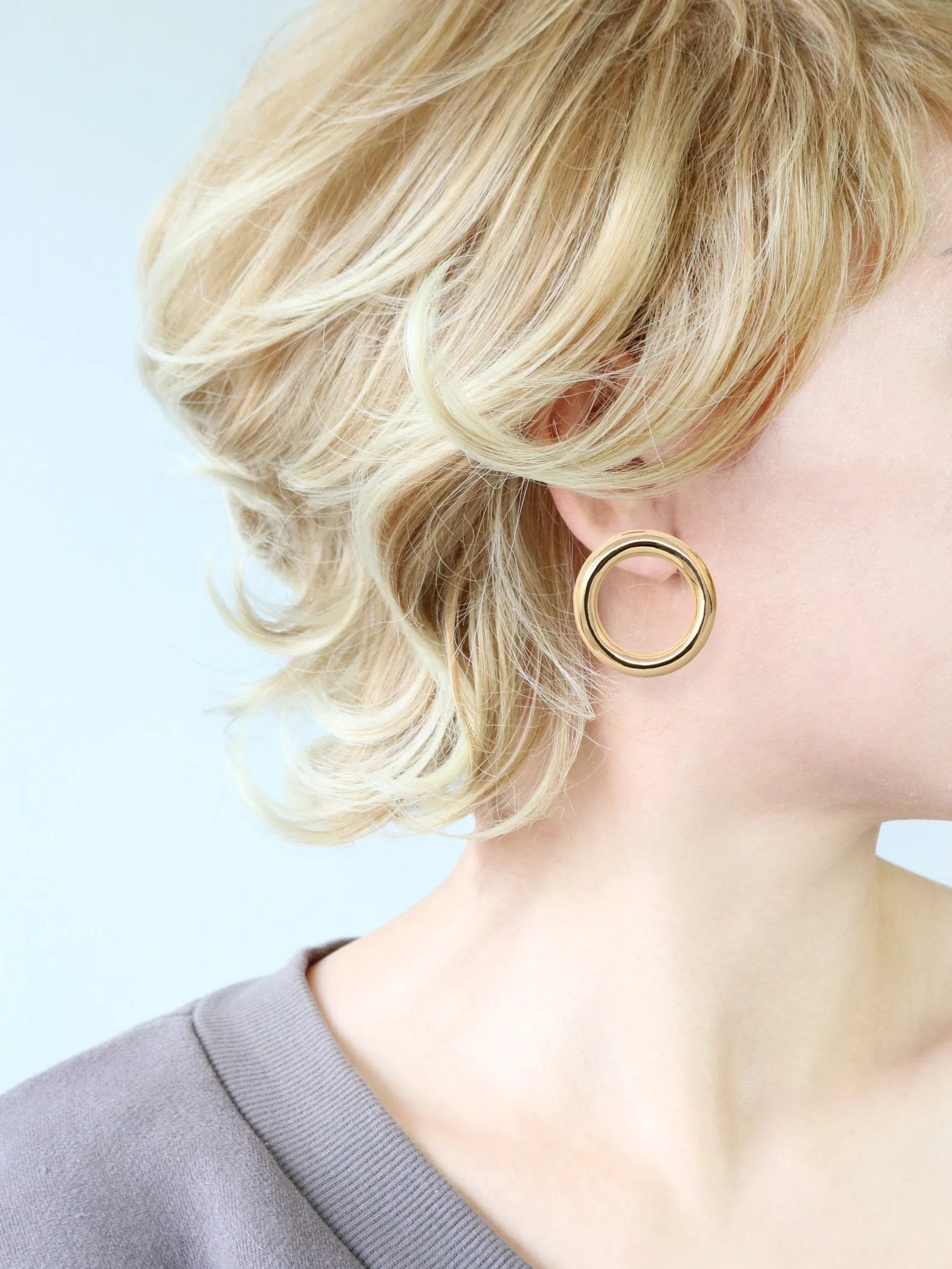 Oversized Bold Stud Earrings