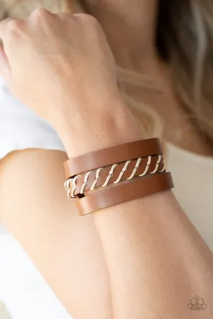 Paparazzi Bracelet ~ Backroad Bounty - Brown