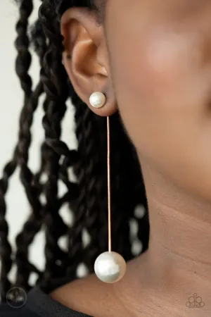Paparazzi Earring ~ Extended Elegance - Gold