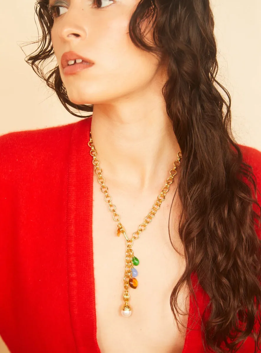 Par Ici Fête Necklace - Gold or Rhodium (Online Exclusive)