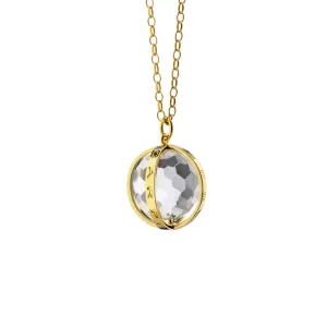 "CARPE DIEM" NECKLACE IN GOLD, LARGE