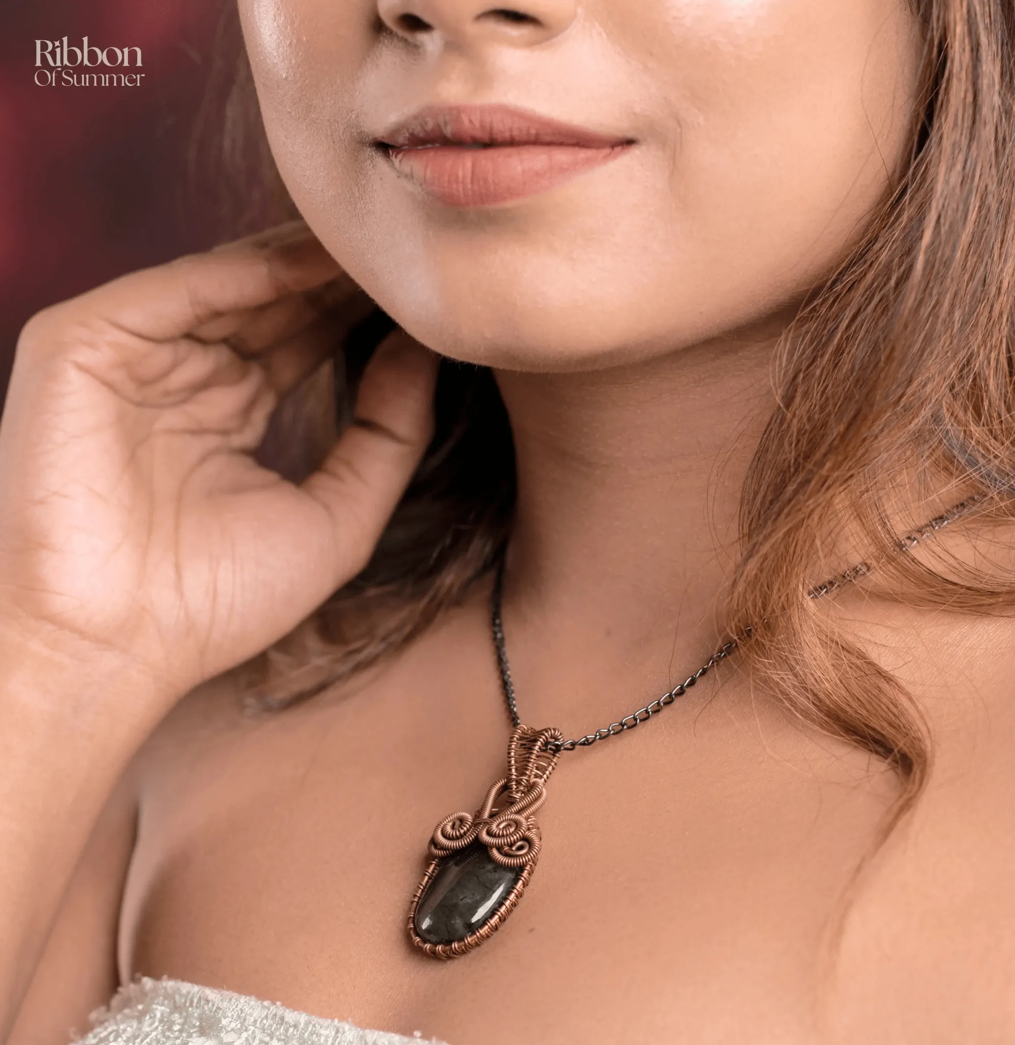 Radiant Natural Stone Pendant Necklace