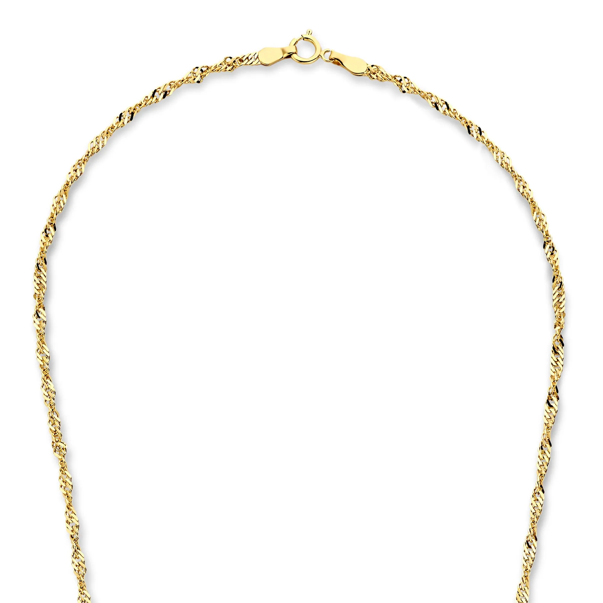 Rivoli Lilou 14 karat gold necklace with twist