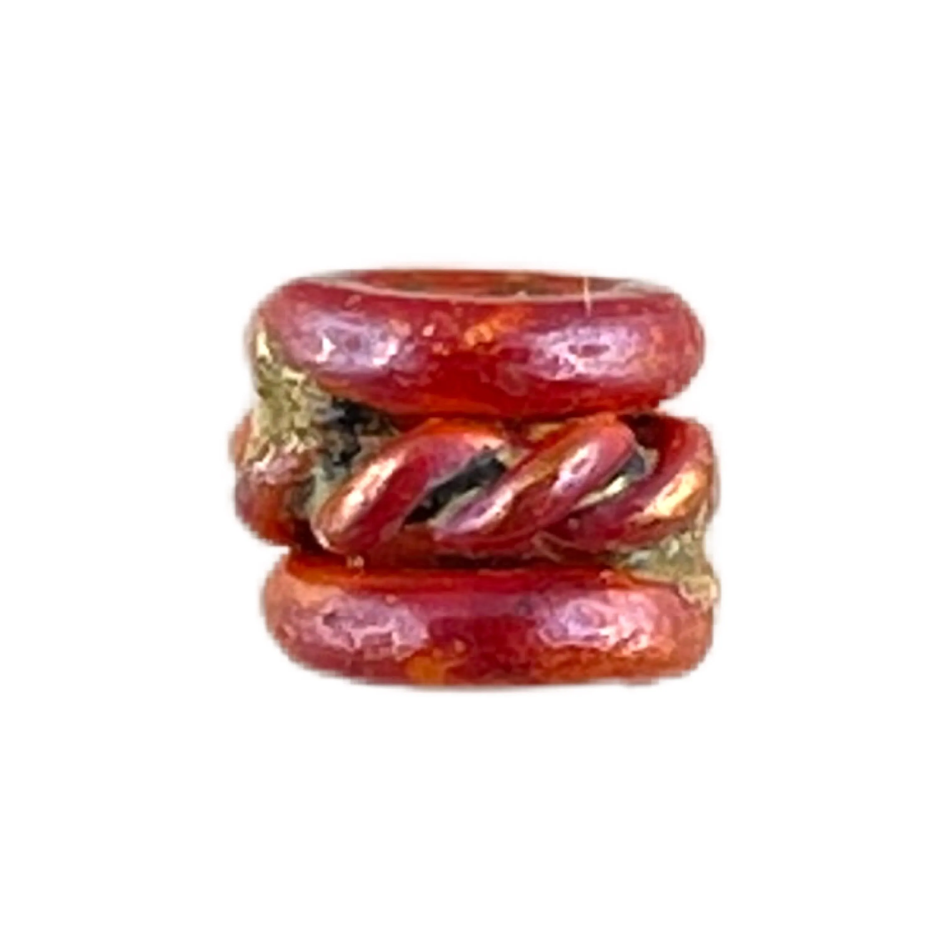 Small and Mighty Copper Tube Bead w/3mm Hole