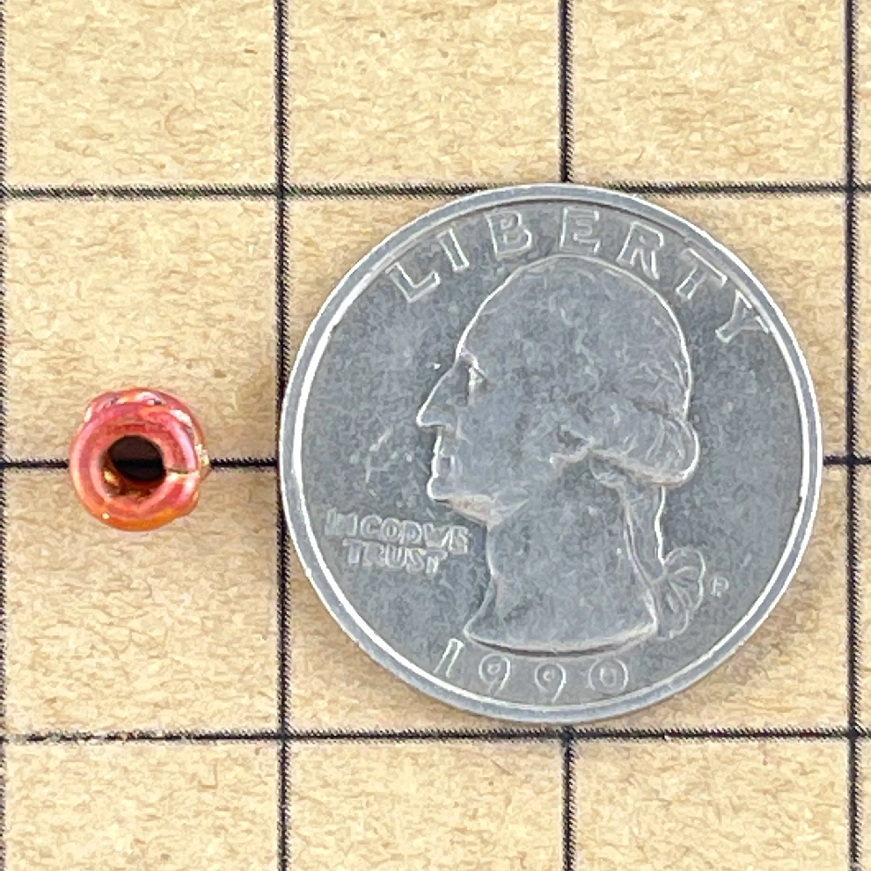 Small and Mighty Copper Tube Bead w/3mm Hole