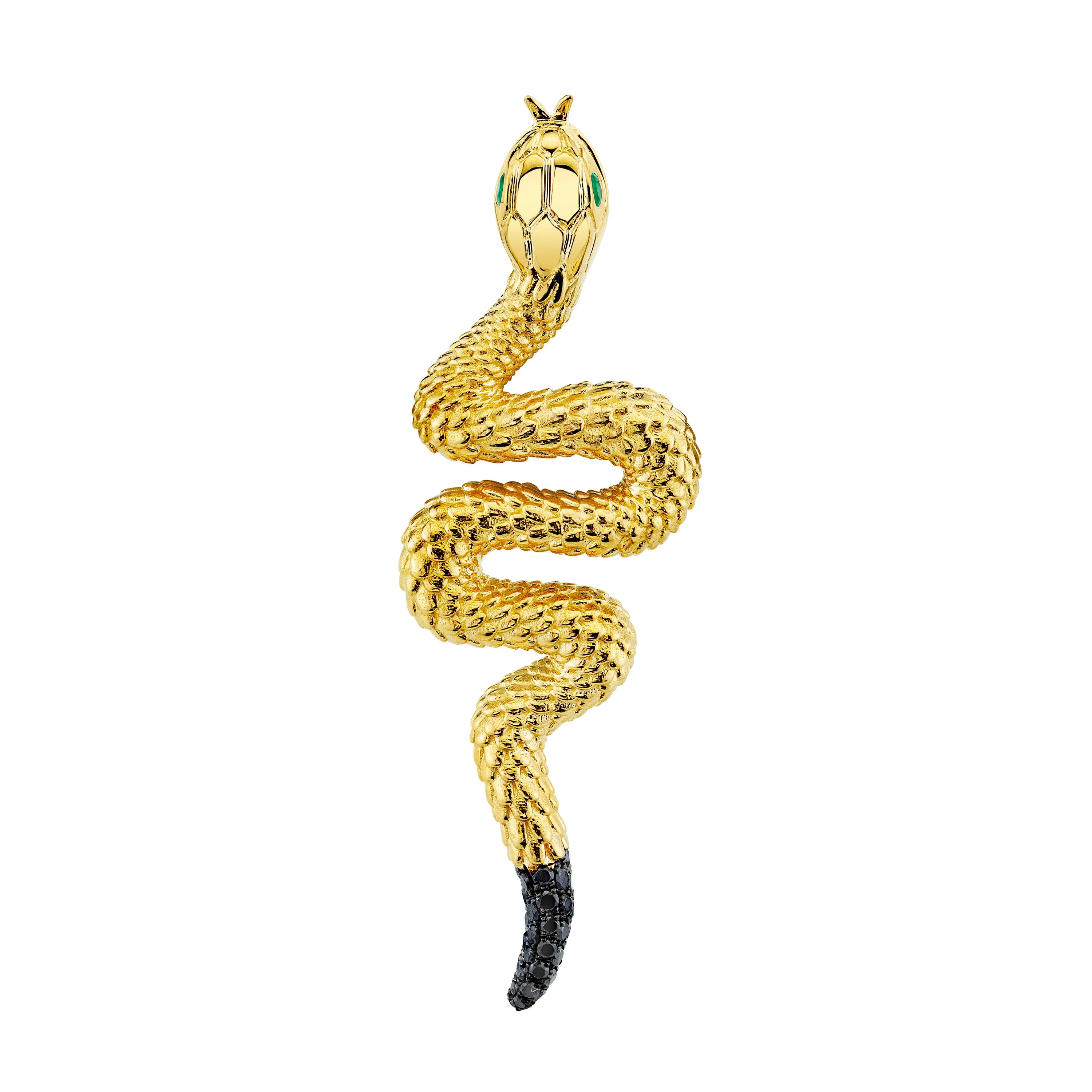 SOLID GOLD SNAKE PENDANT