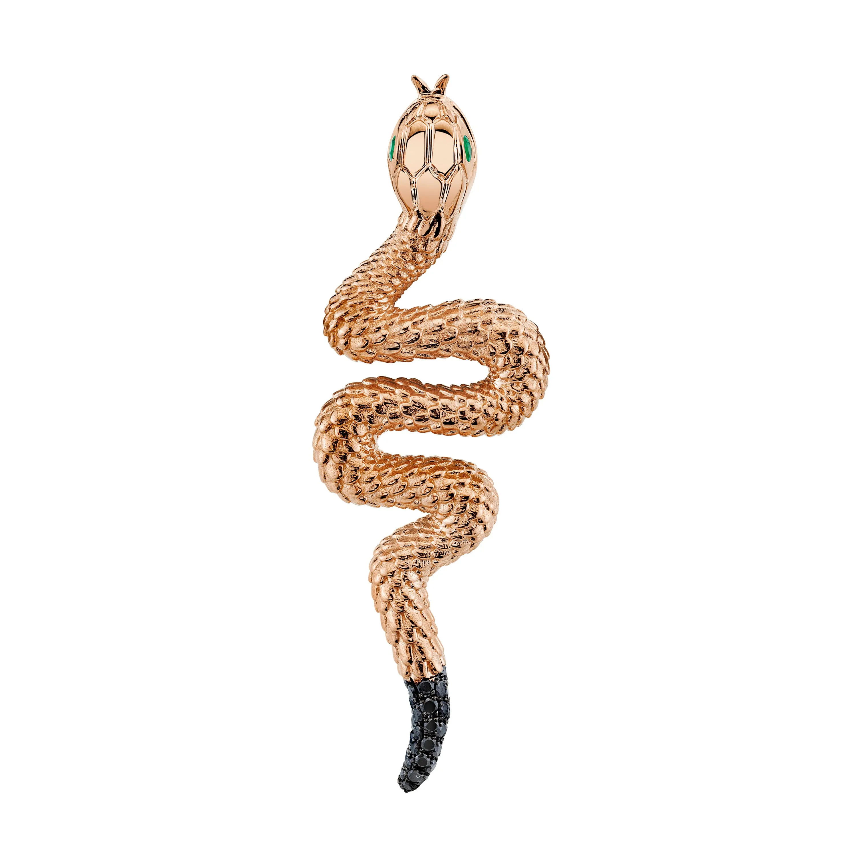 SOLID GOLD SNAKE PENDANT