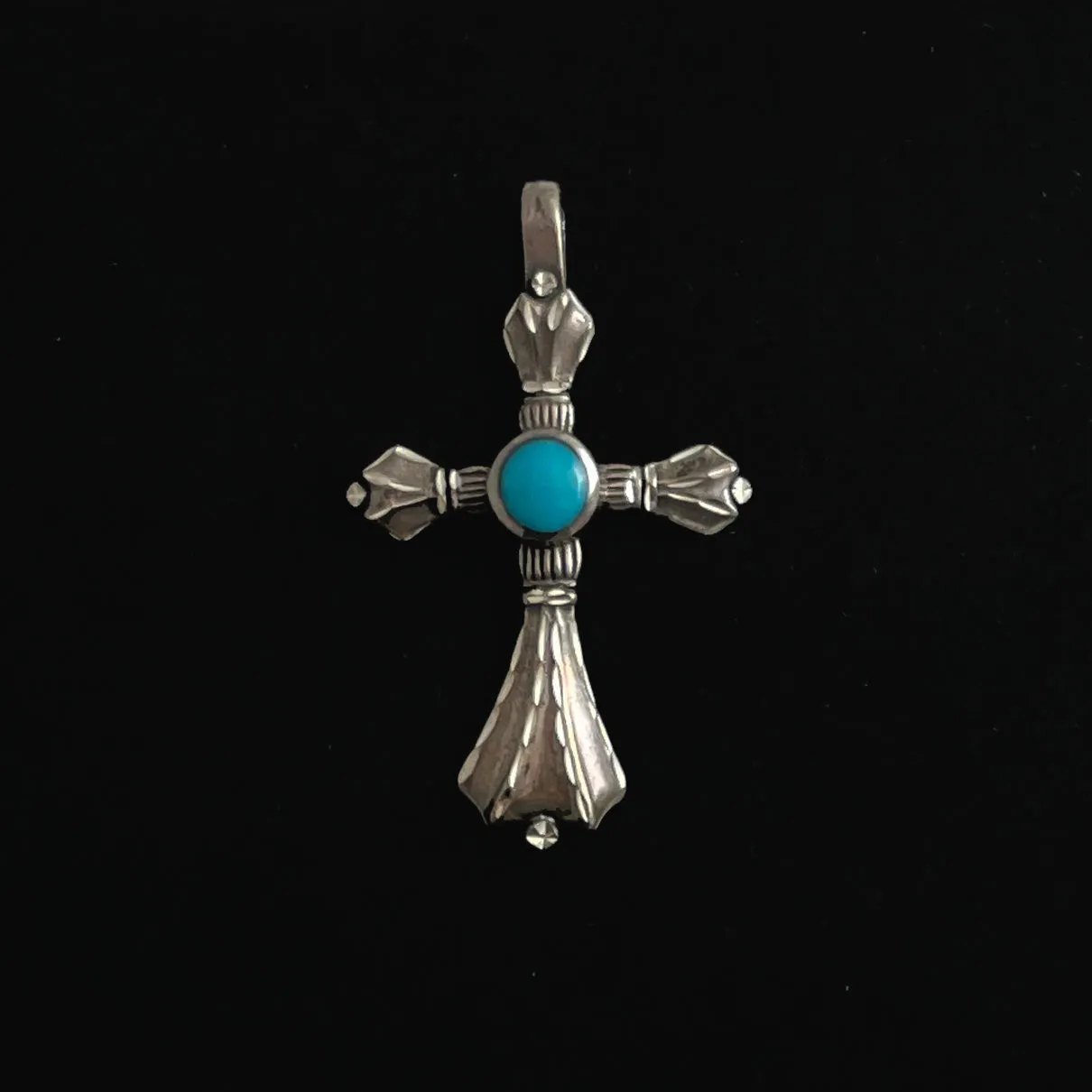 Sterling Silver Engraved Cross Pendant