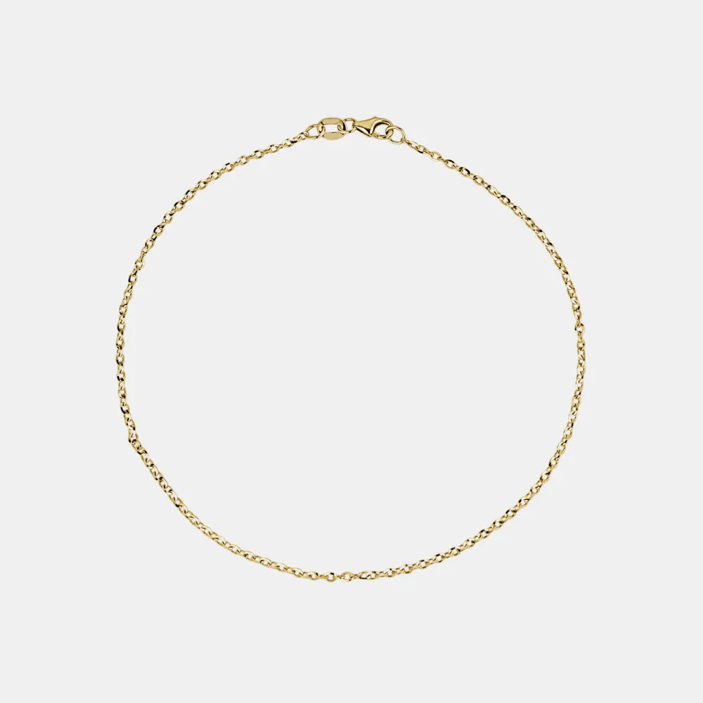 Thin Gold Anklet