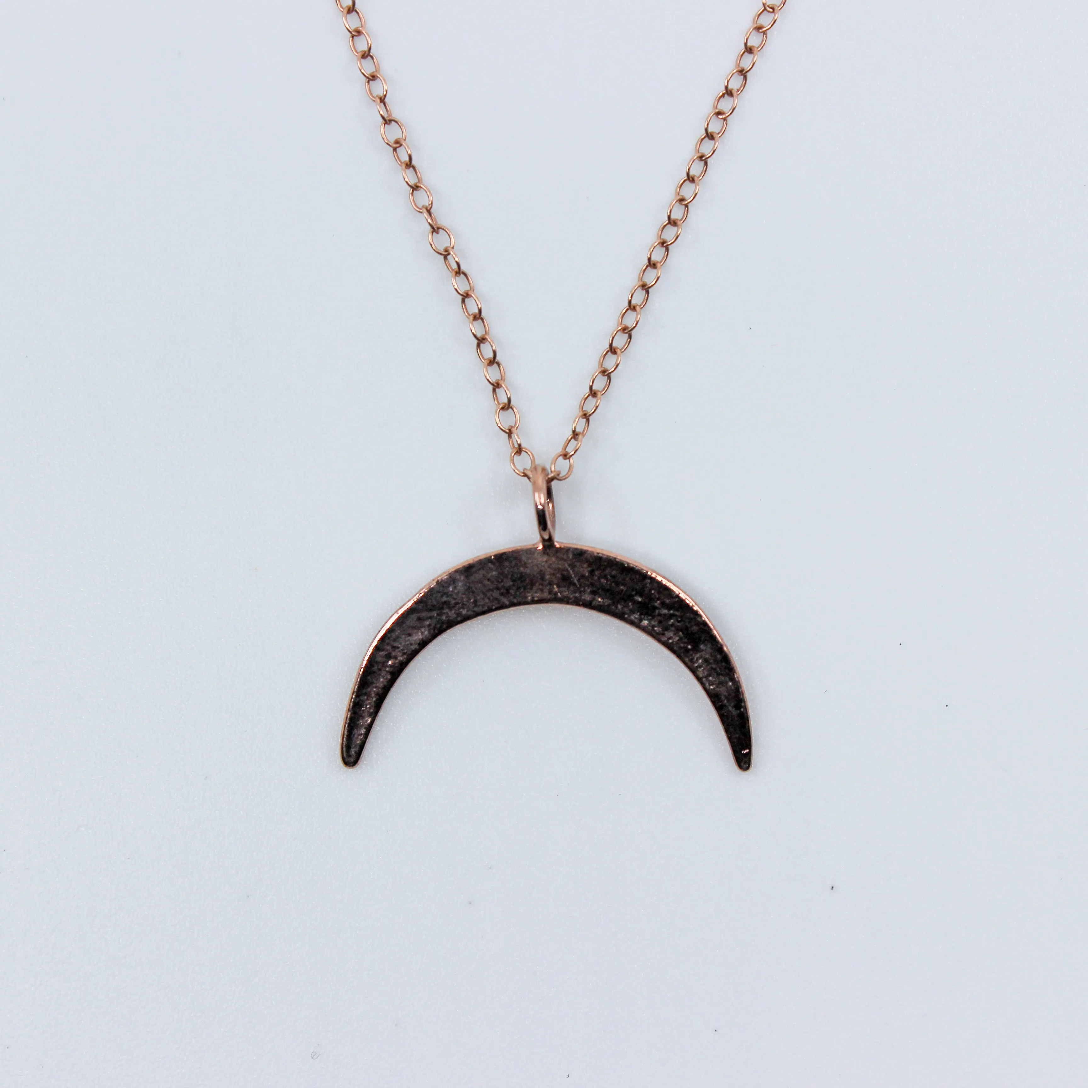 Tide Me Over // Half Crescent Necklace, 14k Gold Fill Moon, A Modern Bohemian // BH-N016