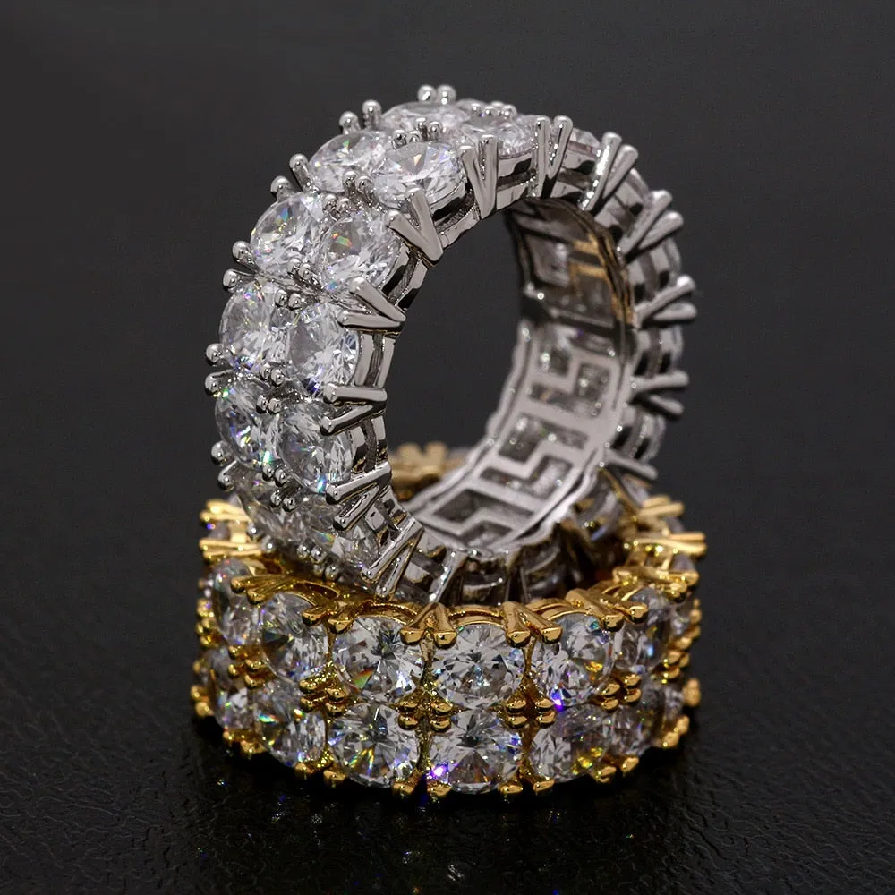 Zircon Stone Gold Silver C Stone Rings for Women Fashion Jewelry Rings